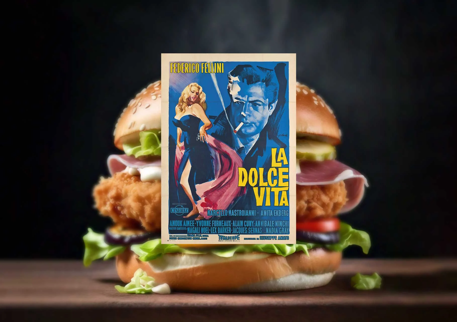 La Dolce Vita — visuel de création original Fusion Burger